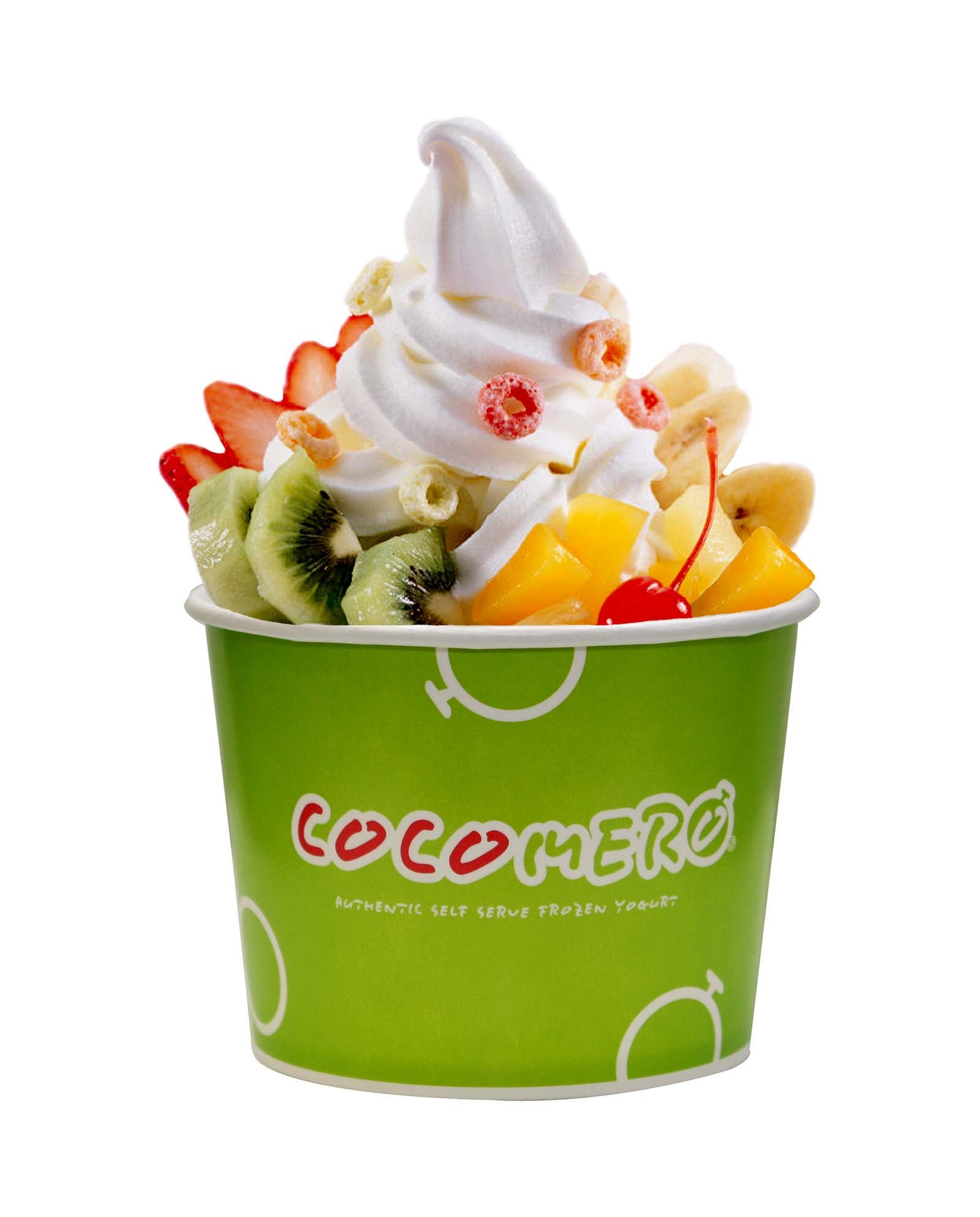 Froyo Large Cup 15 oz COCOMERO Frozen Yogurt Cafe