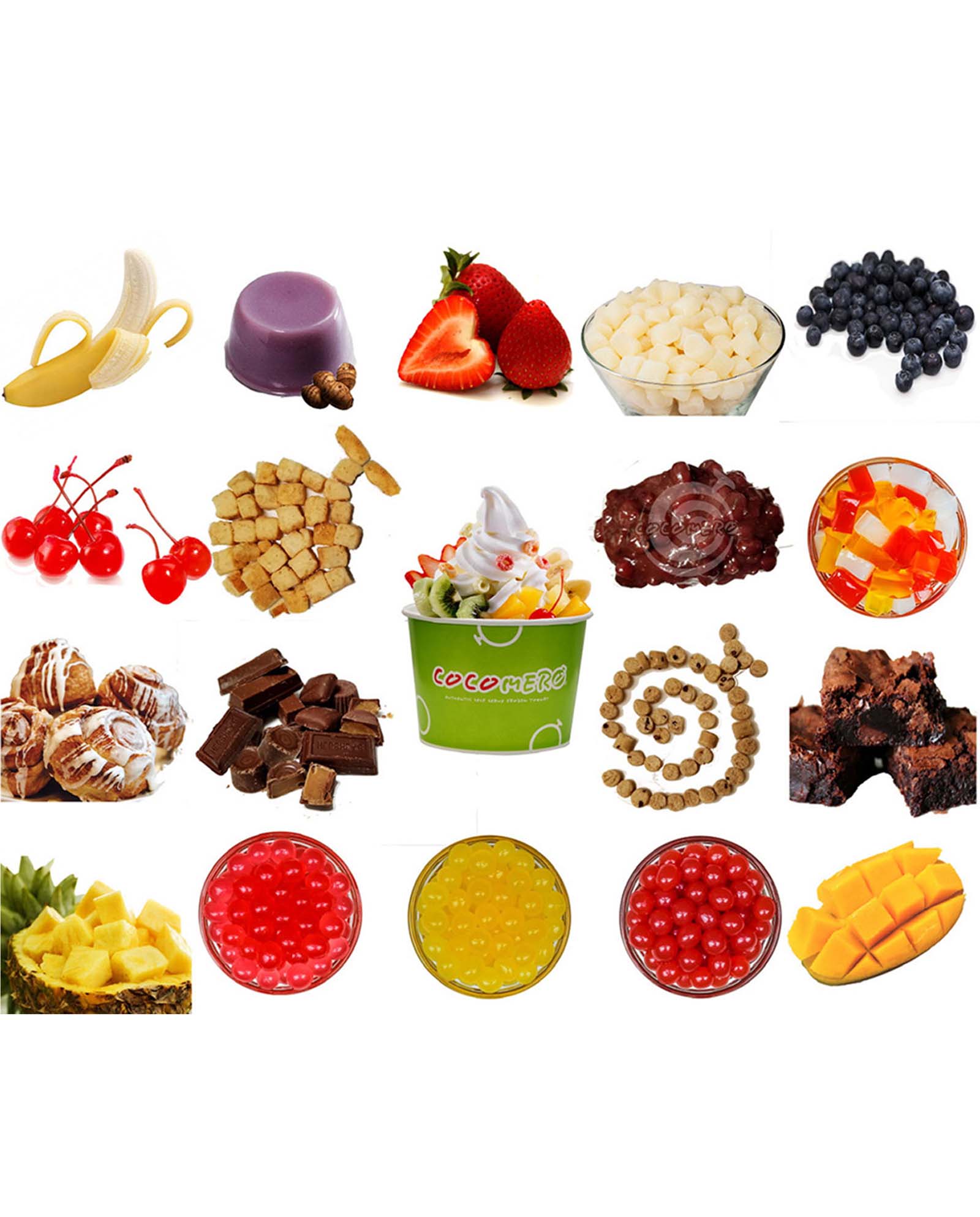 Frozen yogurt 2025 toppings